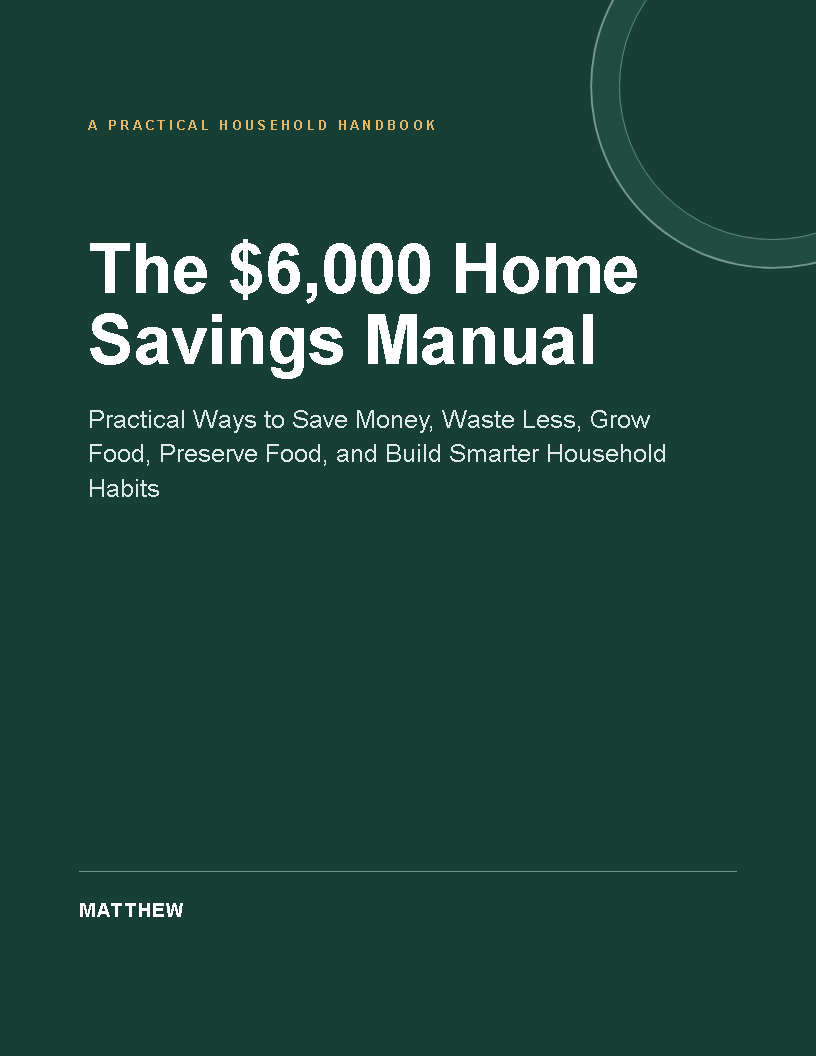 Cover of The $6,000 Home Savings Manual